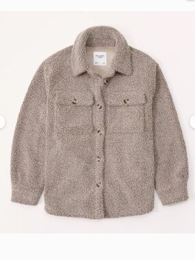 Abercrombie & Fitch Sherpa Shirt Coat